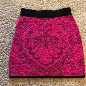 Patterned Mini Skirt